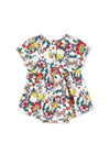 Baby Girls Romper Dress - CITRUS FLORAL