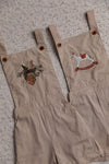 Holly and Mistletoe Overalls
