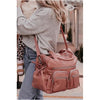 Multi Zip Pocket Carryall Nappy Bag | DUSTY ROSE - OiOi