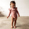 Organic Long Sleeve Bodysuit | ROSE - Snuggle Hunny Kids
