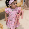 Organic Cotton Baby Dress PINK WATTLE